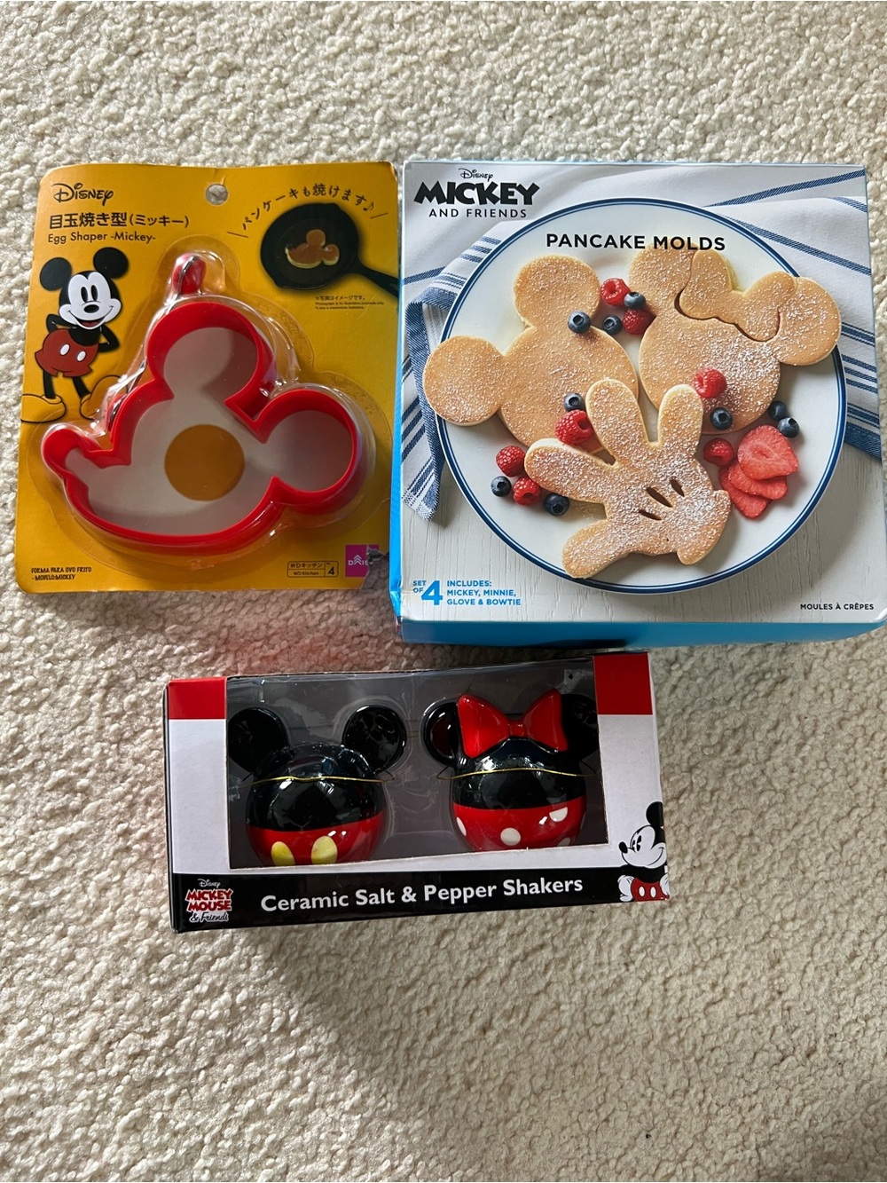 Disney Mickey & Minnie Kitchen Molds and Accessories LOT (3)